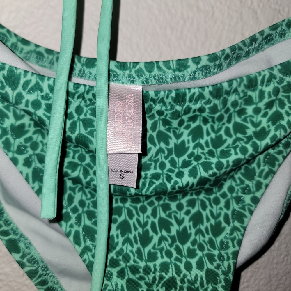 Victoria's Secret Mint Green Paisley & Animal Print String Bikini - Picture 6 of 6